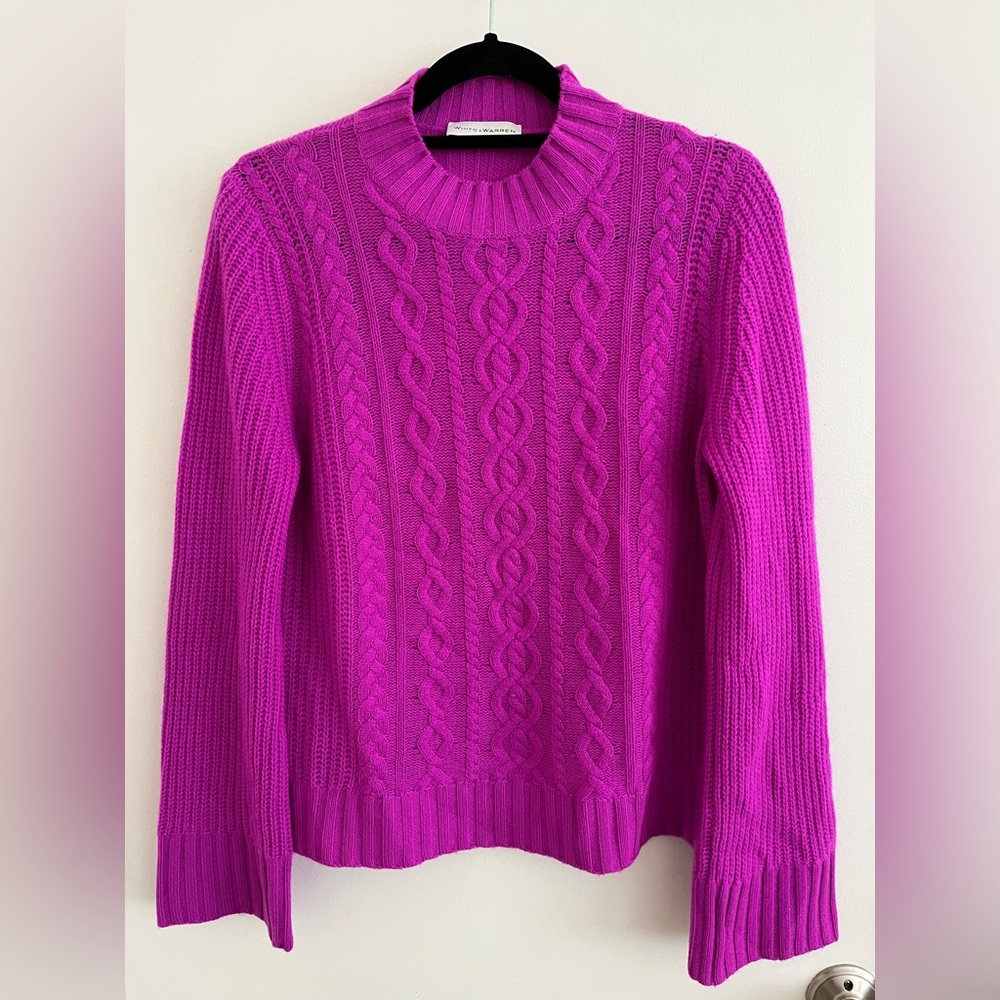 Purple White + Warren Cashmere Sweater